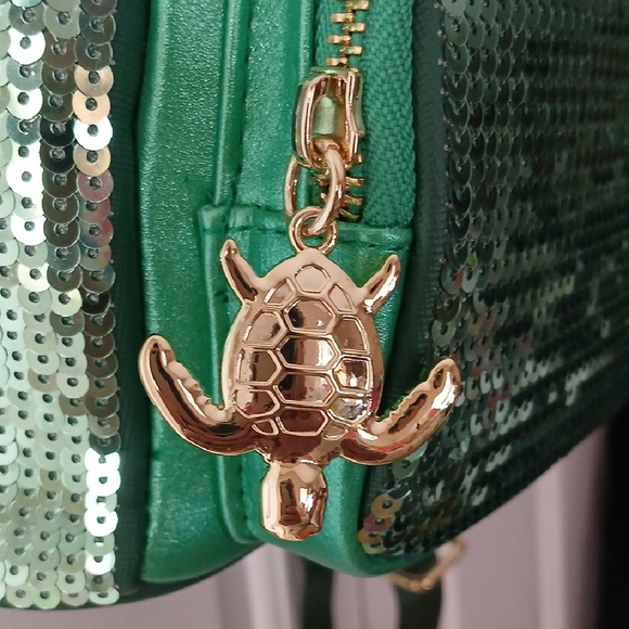 Disney Loungefly Moana Green Sequin Mini Backpack main image 7